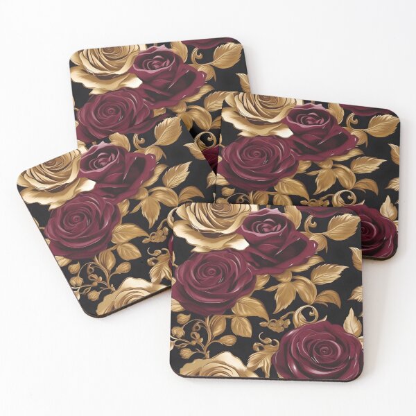 Item preview, Baroque Inspired Maroon Roses designed and sold by DesignsByPrnces.