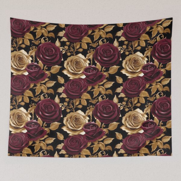 Item preview, Baroque Inspired Maroon Roses designed and sold by DesignsByPrnces.