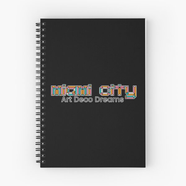 Item preview, Miami City in Art Deco Style - Black Typography designed and sold by patriotwardrobe.