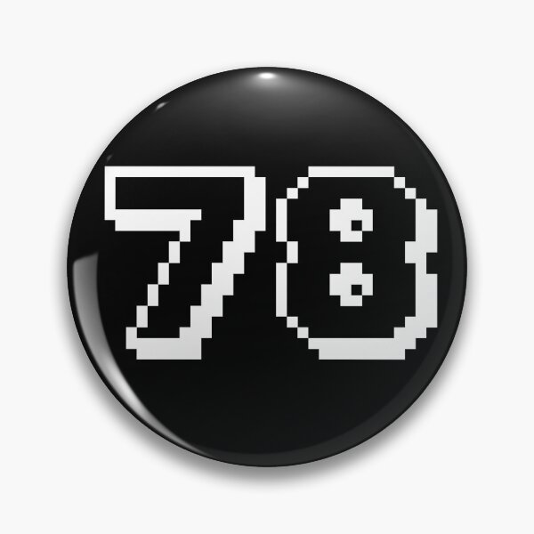 Item preview, 78, seventy-eight, white, retro video game, 1 up! designed and sold by Numbers-Art.