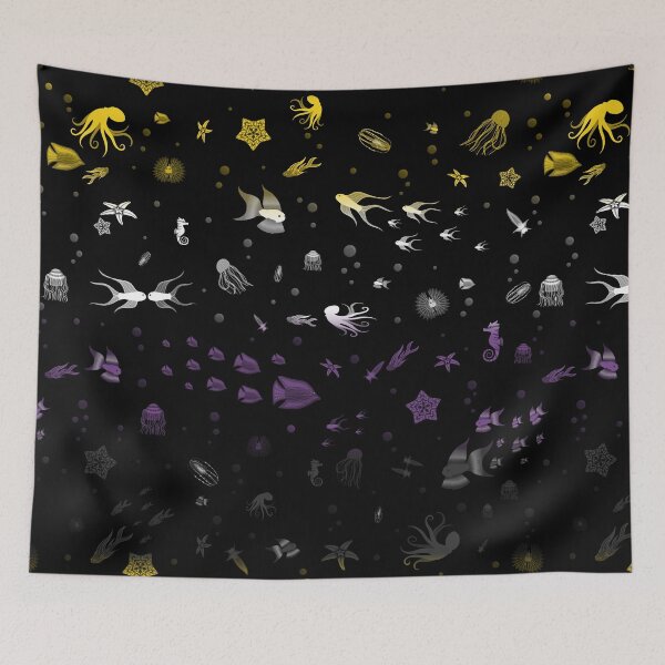 Item preview, Sea of Pride - Nonbinary Flag designed and sold by StephOBrien.