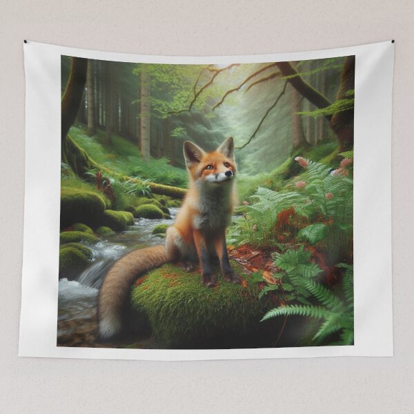 Item preview, Forest Phantom - Fox's Silent Stalk through the Enchanted Woods designed and sold by ProgressMagnet.