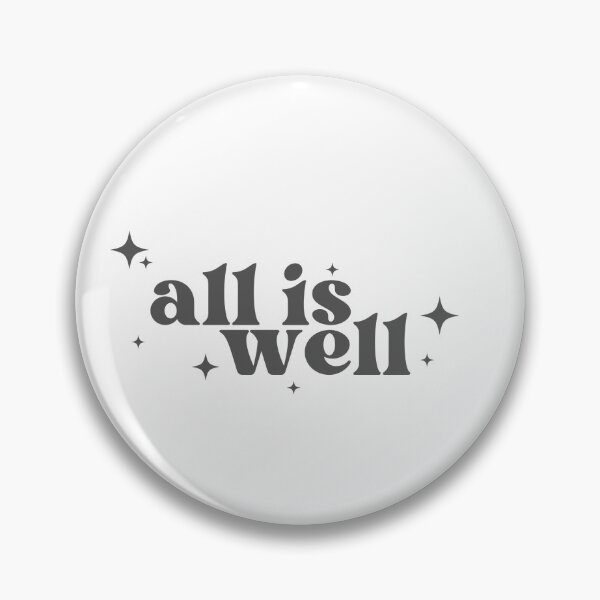 Item preview, all is well inspirational quote designed and sold by Melszx.