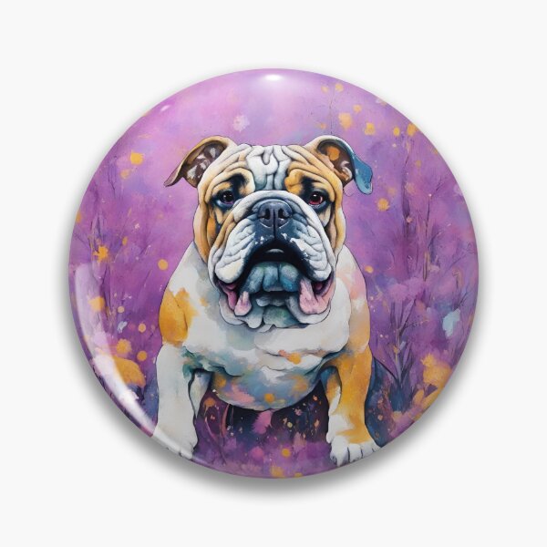 Item preview, A dog of the Bulldog breed among exotic flowers. designed and sold by Natalia-Vlad.