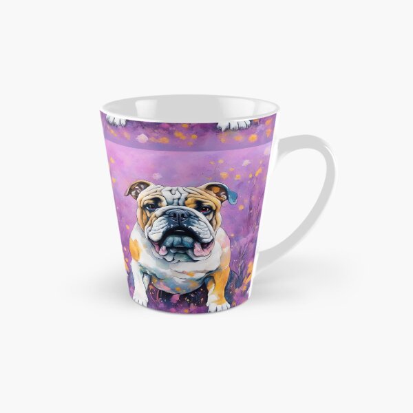 Item preview, A dog of the Bulldog breed among exotic flowers. designed and sold by Natalia-Vlad.