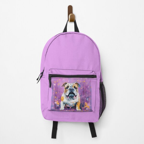 Item preview, A dog of the Bulldog breed among exotic flowers. designed and sold by Natalia-Vlad.