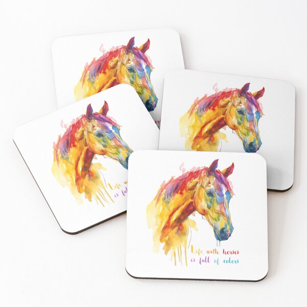 Item preview, Life with horses if full of colors Head of Horse  designed and sold by Polarctica.