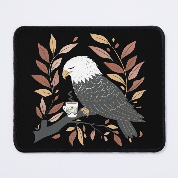 Item preview, Relaxed Bald Eagle Drinking Coffee designed and sold by CamGO.