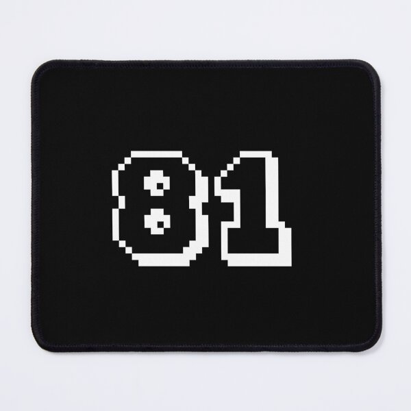 Item preview, 81, eighty-one, white, retro video game, 1 up! designed and sold by Numbers-Art.