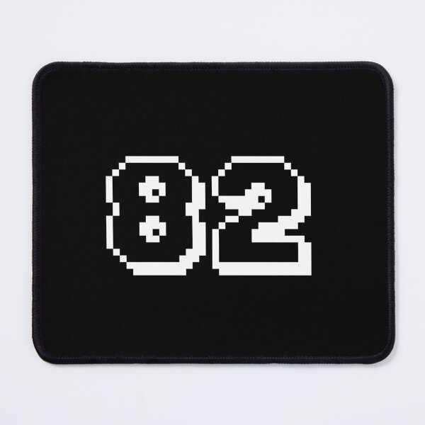 Item preview, 82, eighty-two, white, retro video game, 1 up! designed and sold by Numbers-Art.