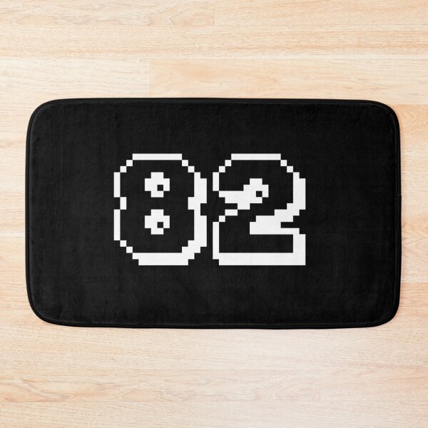 Item preview, 82, eighty-two, white, retro video game, 1 up! designed and sold by Numbers-Art.