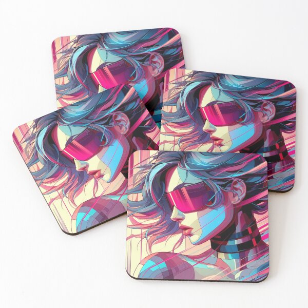 Item preview, Synthetic Elegance: A Neon Dreamscape designed and sold by PyxolrStudio.
