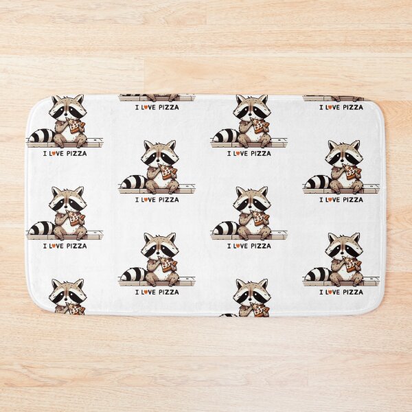 Item preview, I Love Pizza Raccoon designed and sold by LemuellTrends.