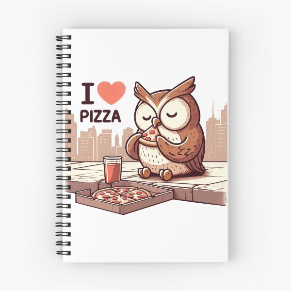 Artikelvorschau, Ich liebe Pizza-Eule entworfen und verkauft von LemuellTrends.