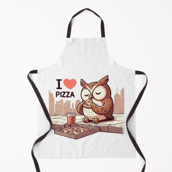 Item preview, I Love Pizza Owl designed and sold by LemuellTrends.