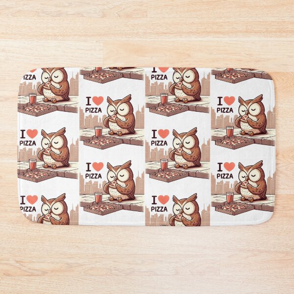 Item preview, I Love Pizza Owl designed and sold by LemuellTrends.