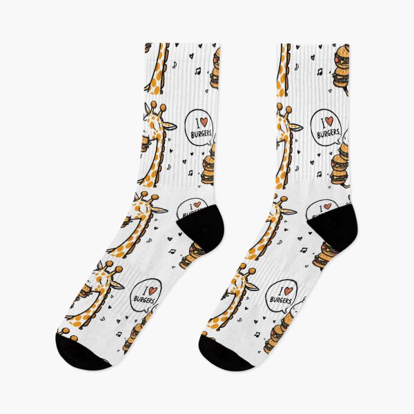 Artikelvorschau, Ich liebe Burger-Giraffe entworfen und verkauft von LemuellTrends.
