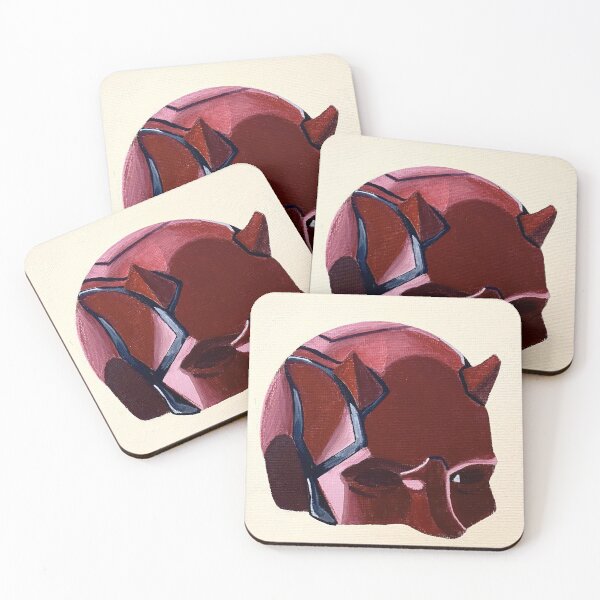 Item preview, Devil of Hell's Kitchen Helmet - Acrylic Painting designed and sold by Aimee Amelia Greco.