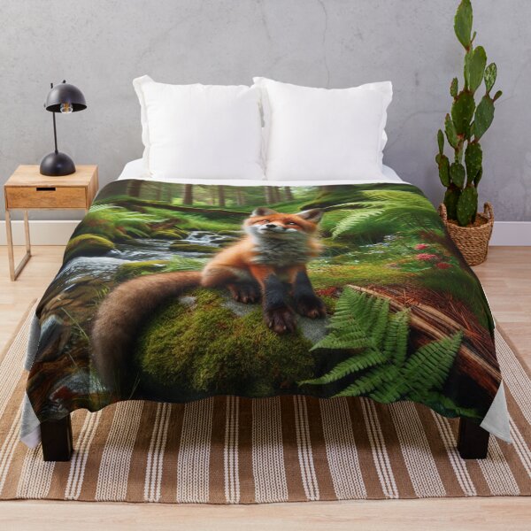 Item preview, Copper Covert - The Majestic Gaze of a Fox in the Sunset Hues designed and sold by ProgressMagnet.