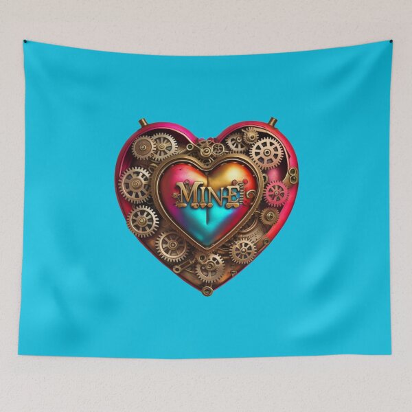 Item preview, Valentine Steampunk Style Heart "Mine" - Valentines Day Gift designed and sold by CMooreWorx.