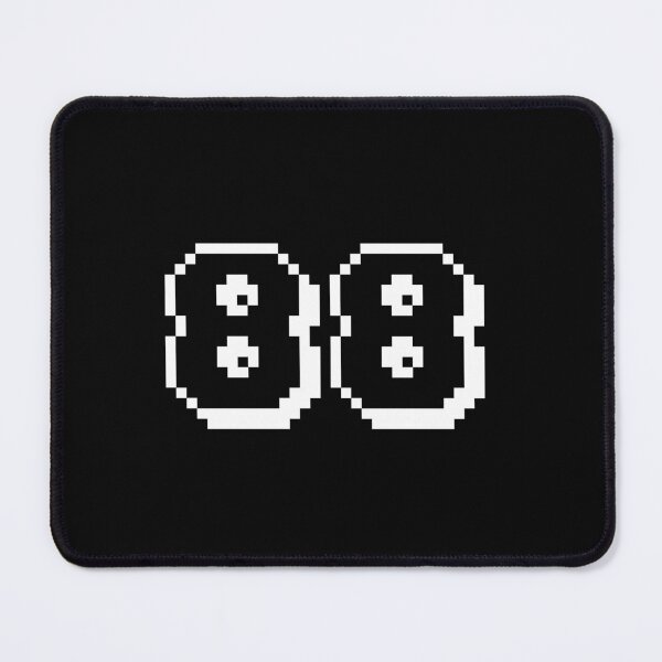 Item preview, 88, eighty-eight, white, retro video game, 1 up! designed and sold by Numbers-Art.
