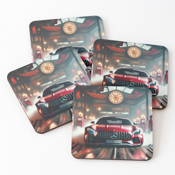 Item preview, Red Mercedes-AMG GT wall art designed and sold by Random Designs.