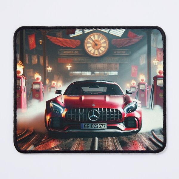Item preview, Red Mercedes-AMG GT wall art designed and sold by Random Designs.