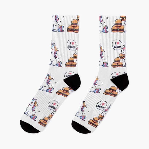 Artikelvorschau, Ich liebe Burger-Einhorn entworfen und verkauft von LemuellTrends.