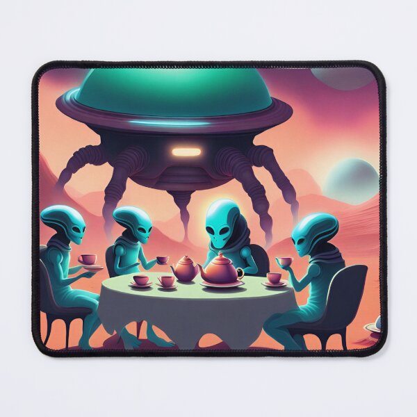 Item preview, Alien tea party designed and sold by seahorse crossing.