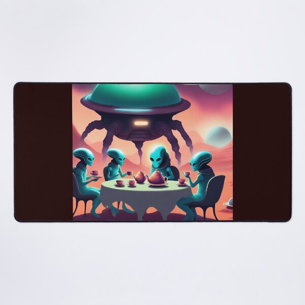 Item preview, Alien tea party designed and sold by seahorse crossing.