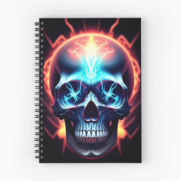 Item preview, Vintage Abstract Electrified Skull Art designed and sold by TheDarkWardrobe.