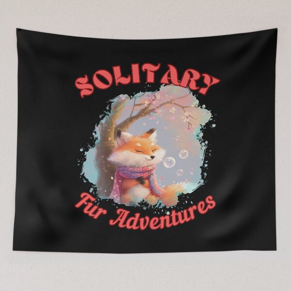 Item preview, Solitary Fur Adventures. fox head designed and sold by FoxVibes.