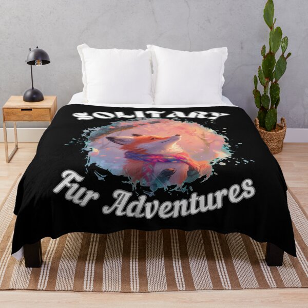 Item preview, Solitary Fur Adventures. fox quote designed and sold by FoxVibes.