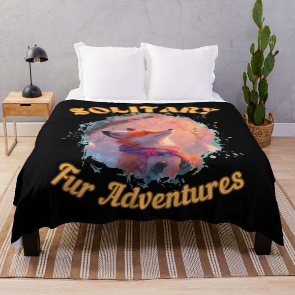 Item preview, Solitary Fur Adventures. fox saying designed and sold by FoxVibes.