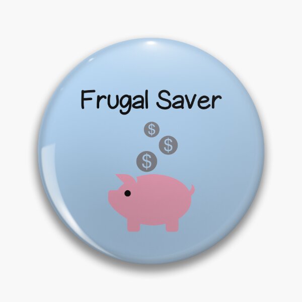 Item preview, Frugal Saver Piggy Bank and Coins Light-Color designed and sold by TinyStarAmerica.