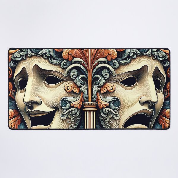 Item preview, greek masks designed and sold by Foxlindesigns.