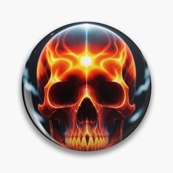 Item preview, Vintage Abstract Electrified Skull Art designed and sold by TheDarkWardrobe.
