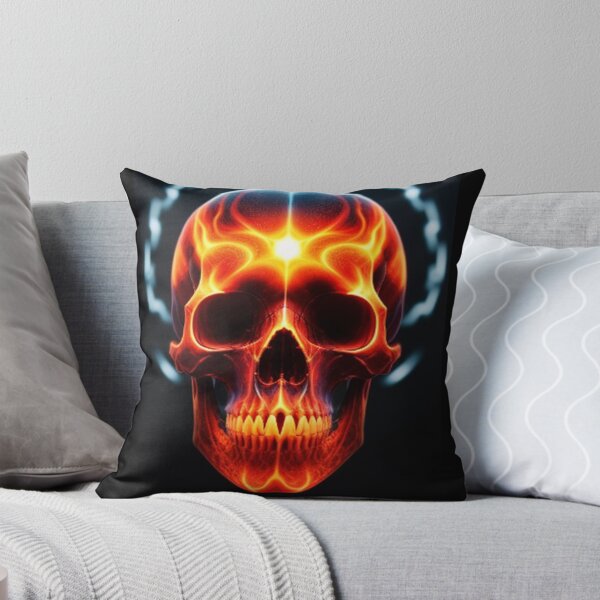 Item preview, Vintage Abstract Electrified Skull Art designed and sold by TheDarkWardrobe.