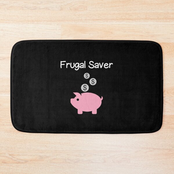 Item preview, Frugal Saver Piggy Bank and Coins Dark Color designed and sold by TinyStarAmerica.