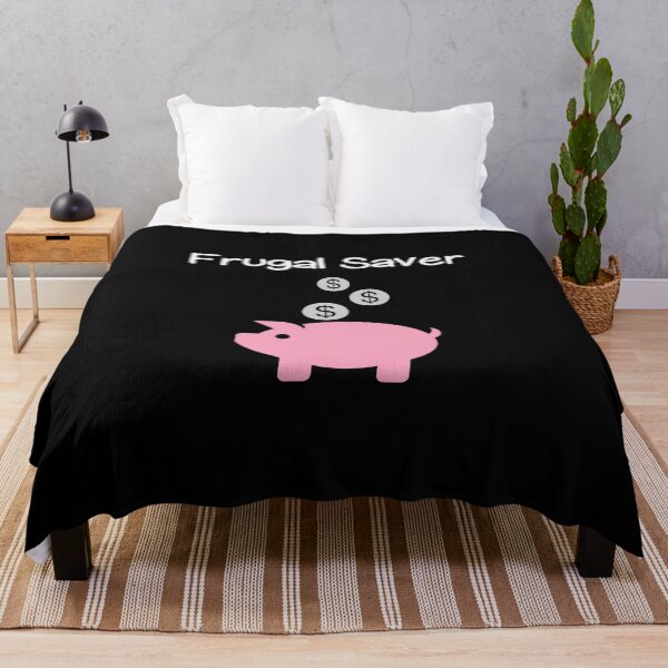 Item preview, Frugal Saver Piggy Bank and Coins Dark Color designed and sold by TinyStarAmerica.