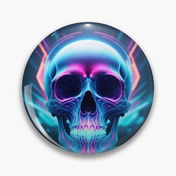 Item preview, Vintage Abstract Electrified Skull Art designed and sold by TheDarkWardrobe.