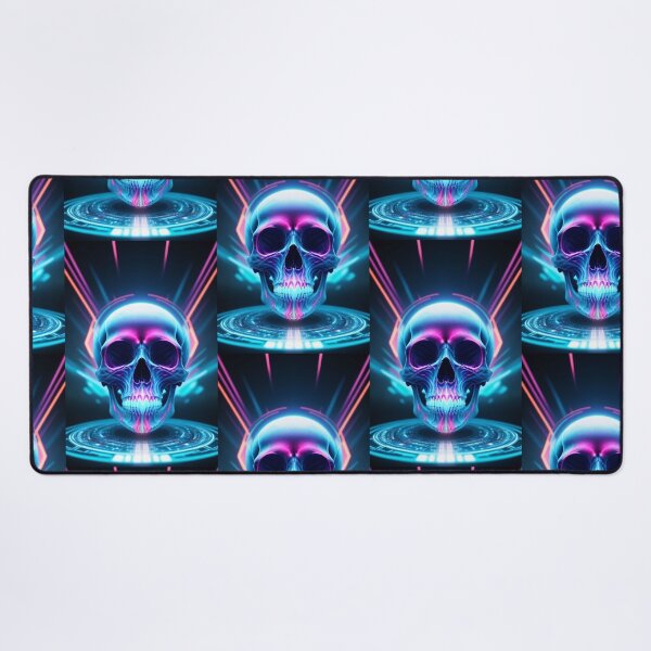 Item preview, Vintage Abstract Electrified Skull Art designed and sold by TheDarkWardrobe.