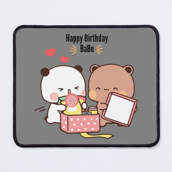 Item preview, Happy Birthday from DuDu Bear and BuBu Panda ❤️ designed and sold by Pandety.