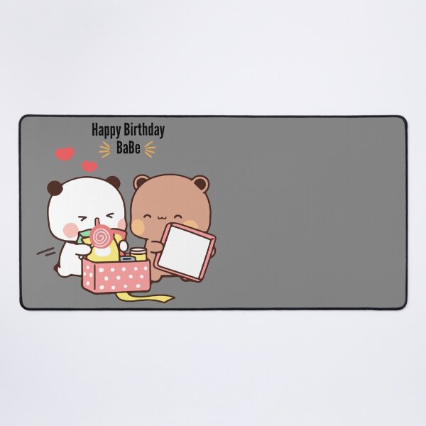 Item preview, Happy Birthday from DuDu Bear and BuBu Panda ❤️ designed and sold by Pandety.