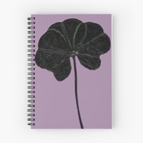 Item preview, Lavender Black Minimalist Real Five Leaf Clover designed and sold by kattakitty.