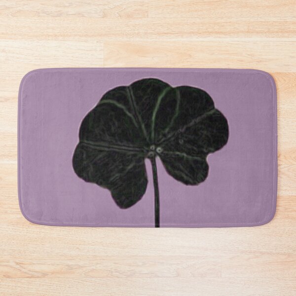 Item preview, Lavender Black Minimalist Real Five Leaf Clover designed and sold by kattakitty.