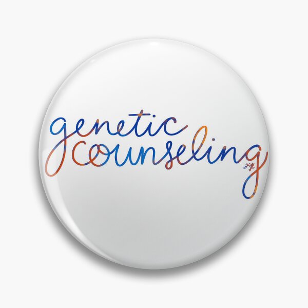 Item preview, genetic counseling (cursive, BSU colors) designed and sold by Genes-N-Tees.