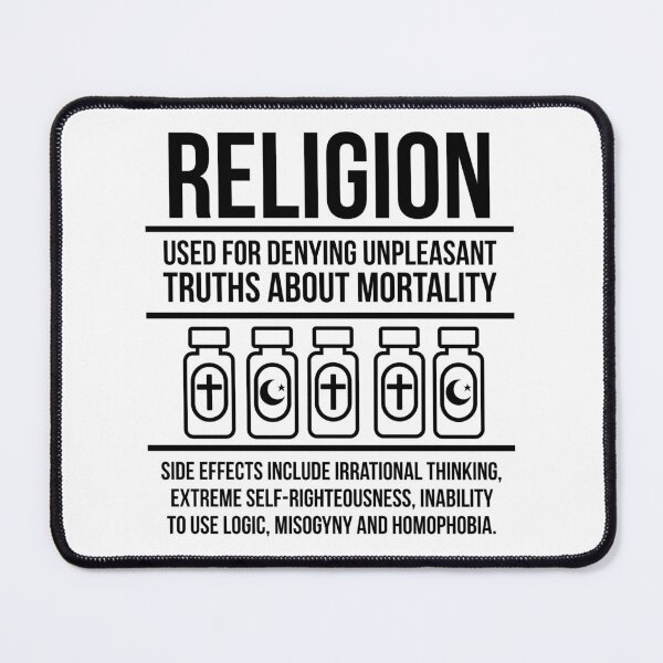 Item preview,  medication label for religion with side effects  designed and sold by Rachel the Artist .