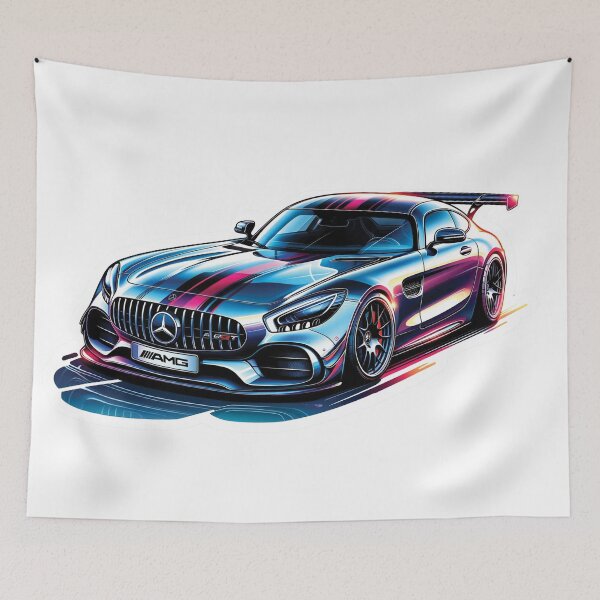 Item preview, Purple Mercedes-AMG GT Sticker designed and sold by Random Designs.