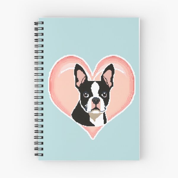 Item preview, Love Bostons (Terriers) Pink Heart frame Pixel designed and sold by Rogue Wizard.